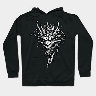 VINTAGE DRAGON SHADOW ILLUSTRATION Hoodie